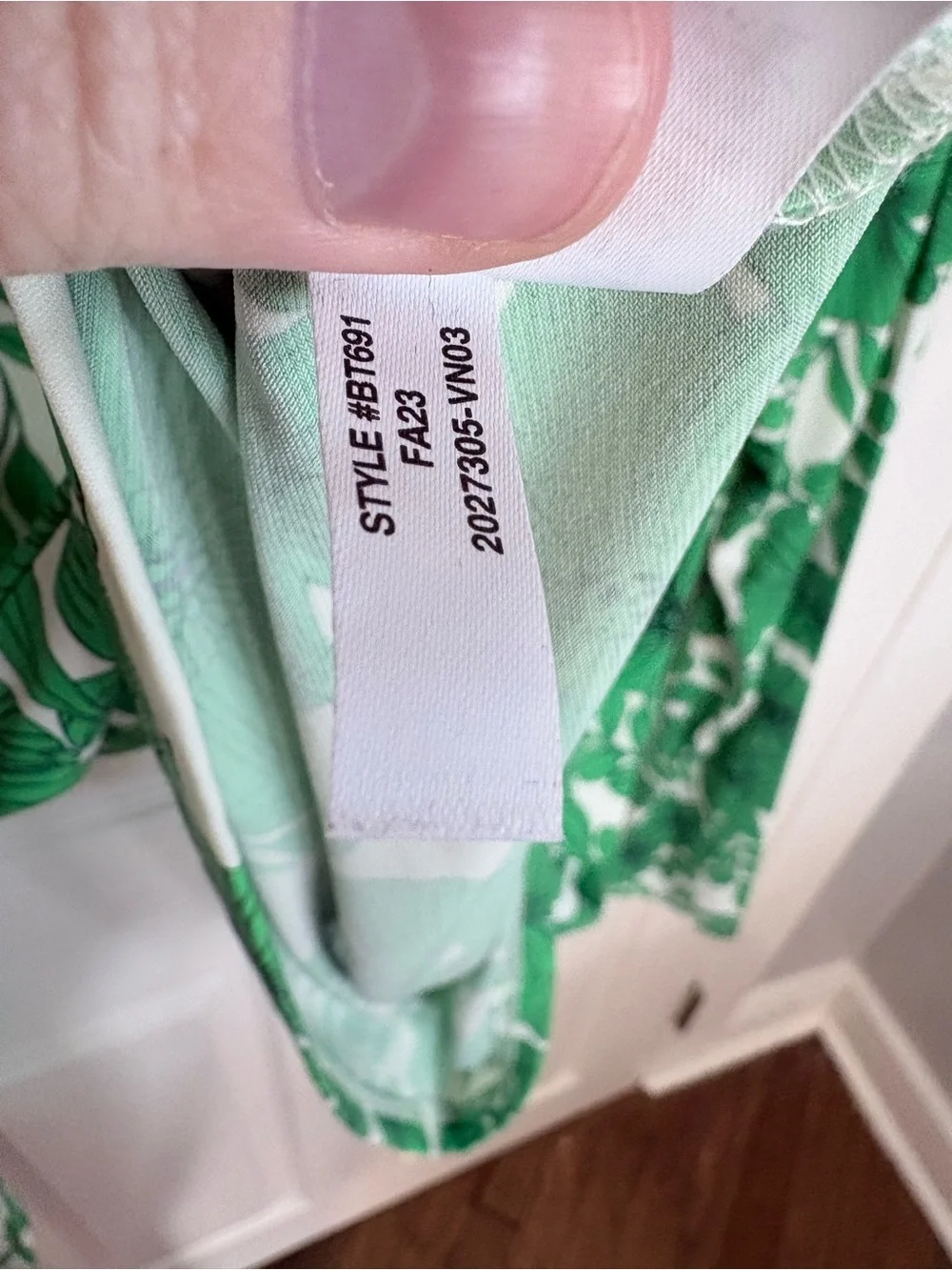 J.Crew Green Floral Turtleneck Top XL Stretch Long Sleeve